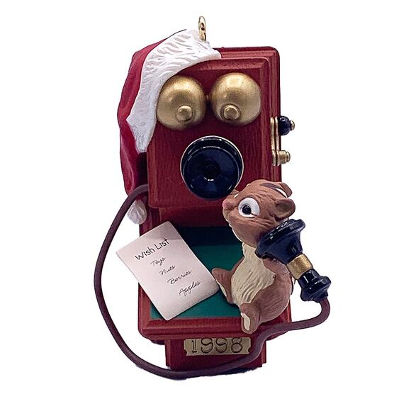 Hallmark Keepsake 1998 CHATTY CHIPMUNK Collectible Christmas Ornament Mint Box - Picture 3 of 6